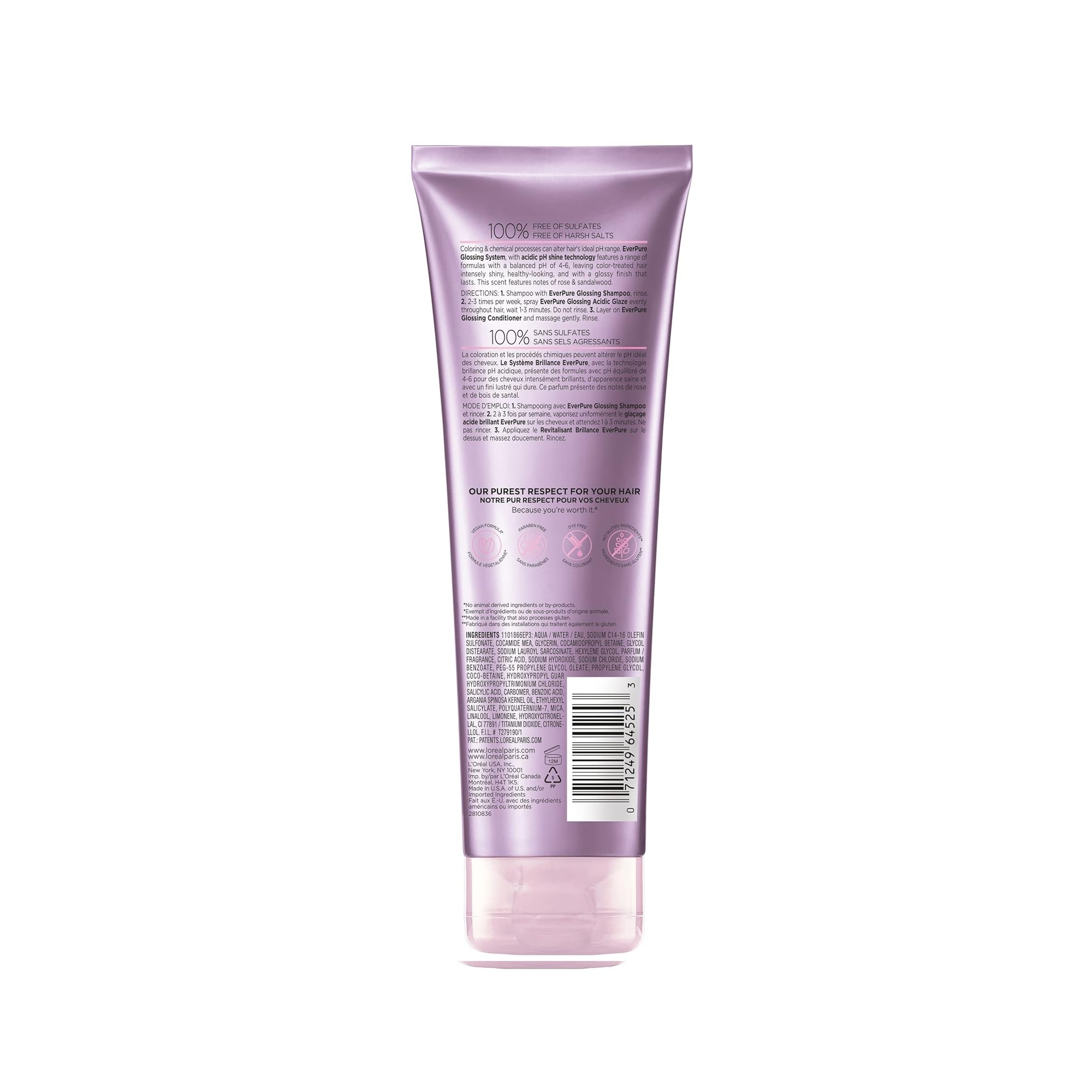 Loreal EverPure Sin Sulfato 3 Glossing Conditioner PH 4.5-5.5_2
